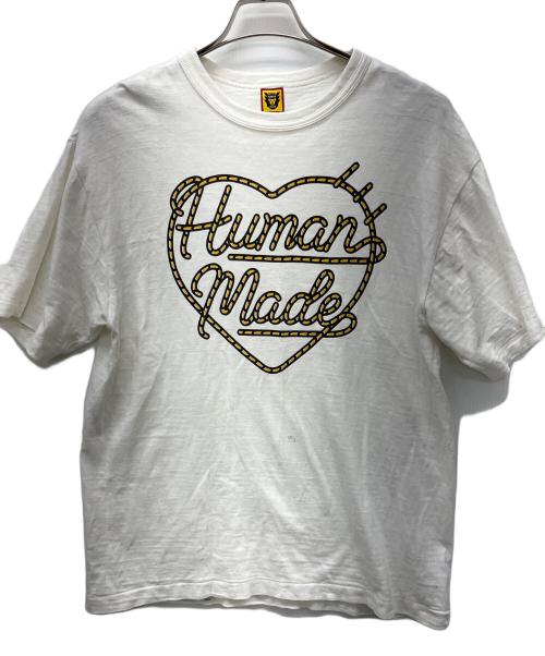 HUMAN MADE（ヒューマンメイド）HUMAN MADE (ヒューマンメイド) 半袖Tシャツ ホワイト サイズ:Lの古着・服飾アイテム