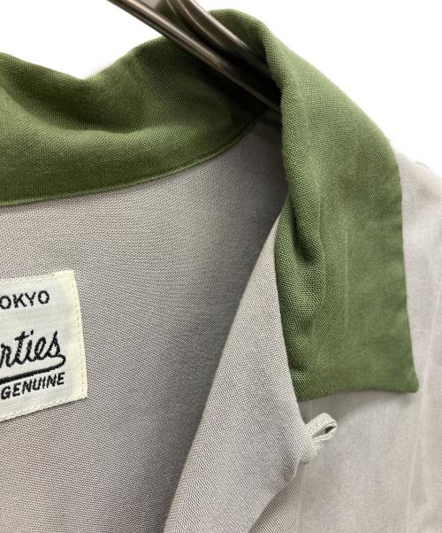 WACKO MARIA（ワコマリア）WACKO MARIA (ワコマリア) 半袖シャツ グレー×グリーン サイズ:Lの古着・服飾アイテム