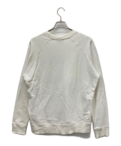 maison kitsune（メゾンキツネ）maison kitsune (メゾンキツネ) チラックス フォックス パッチ クラシックスウェットシャツ ホワイト サイズ:Ｍの古着・服飾アイテム