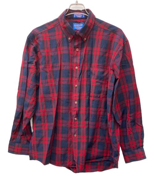 SIR PENDLETON（サーペンドルトン）SIR PENDLETON (サーペンドルトン) ボタンダウンシャツ レッド×ブルー サイズ:Lの古着・服飾アイテム