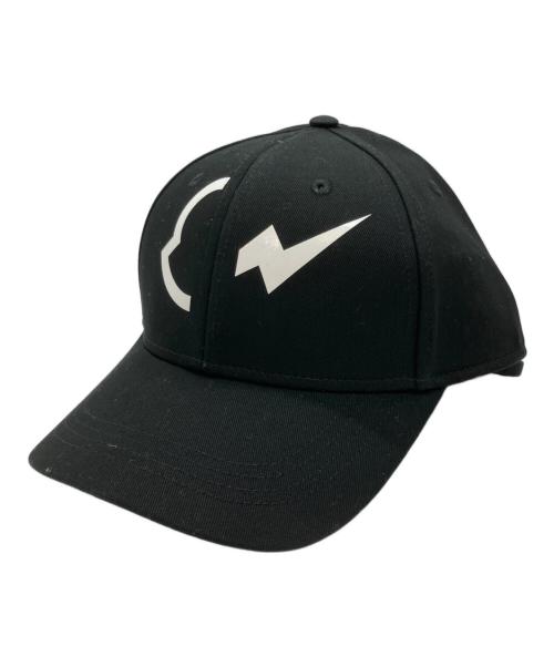 MONCLER（モンクレール）MONCLER (モンクレール) FRAGMENT DESIGN (フラグメントデザイン) BASEBALL HAT ブラック 未使用品の古着・服飾アイテム