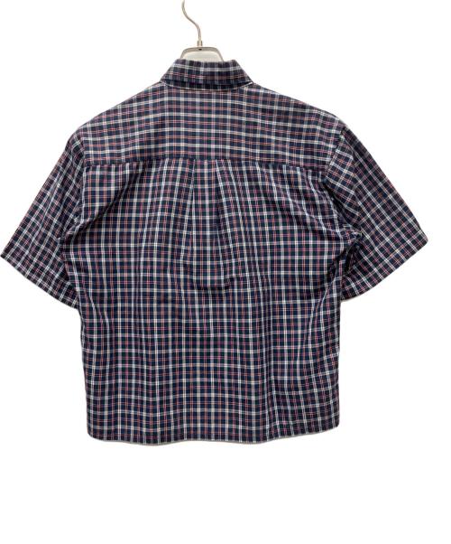 stussy（ステューシー）stussy (ステューシー) 半袖シャツ ネイビー×レッド サイズ:Mの古着・服飾アイテム