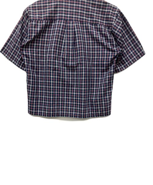 stussy（ステューシー）stussy (ステューシー) 半袖シャツ ネイビー×レッド サイズ:Mの古着・服飾アイテム