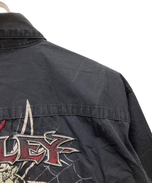HARLEY-DAVIDSON（ハーレーダビッドソン）HARLEY-DAVIDSON (ハーレーダビッドソン) 長袖シャツ ブラック サイズ:Lの古着・服飾アイテム