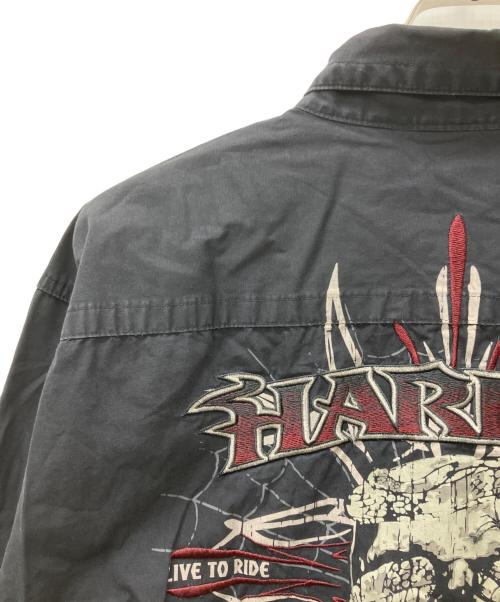 HARLEY-DAVIDSON（ハーレーダビッドソン）HARLEY-DAVIDSON (ハーレーダビッドソン) 長袖シャツ ブラック サイズ:Lの古着・服飾アイテム