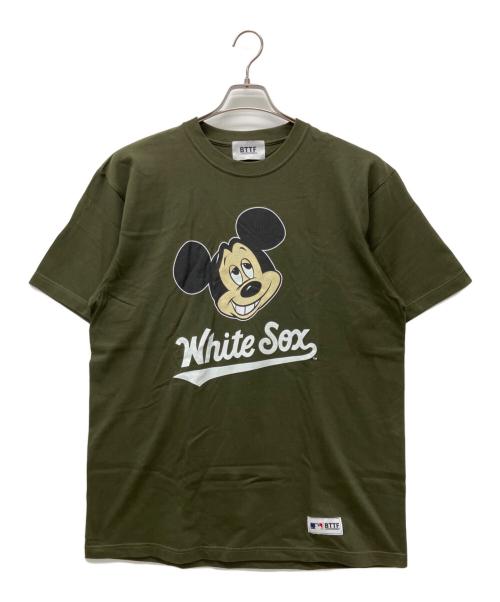 BACK TO THE FIELD（バック トゥ ザ フィールド）BACK TO THE FIELD (バック トゥ ザ フィールド) DISNEY (ディズニー) 半袖カットソー グリーン サイズ:Lの古着・服飾アイテム