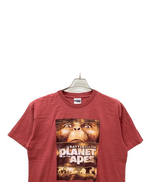PLANET APES（プラネットエイプス）PLANET APES (プラネットエイプス) 半袖カットソー レッド サイズ:Mの古着・服飾アイテム