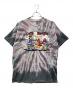 RNAアールエヌエー）の古着「PINK MOTEL テディボーイプリントTEE」｜グレー