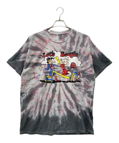 RNA（アールエヌエー）RNA (アールエヌエー) PINK MOTEL テディボーイプリントTEE グレー サイズ:Mの古着・服飾アイテム