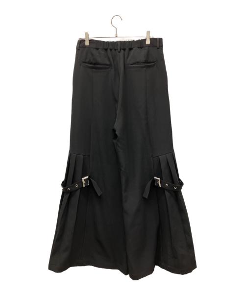 ellno loset（エルノロゼット）ellno loset (エルノロゼット) ワイドパンツ ブラック サイズ:Lの古着・服飾アイテム