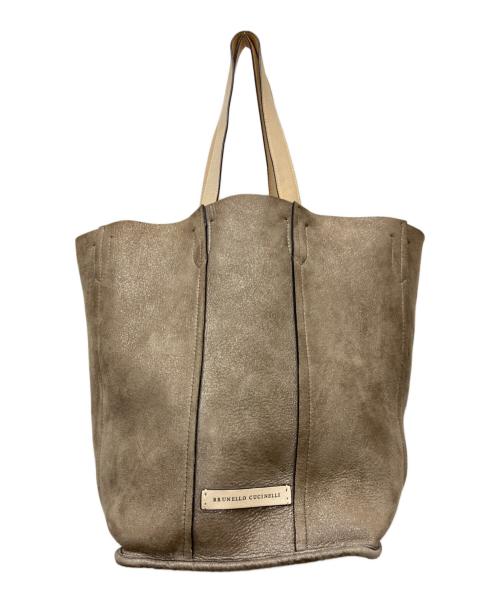 BRUNELLO CUCINELLI（ブルネロクチネリ）BRUNELLO CUCINELLI (ブルネロクチネリ) トートバッグ ベージュの古着・服飾アイテム