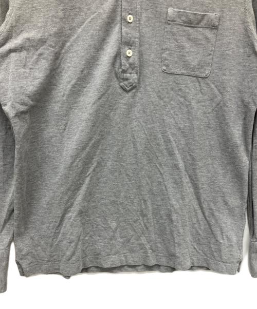 BRUNELLO CUCINELLI（ブルネロクチネリ）BRUNELLO CUCINELLI (ブルネロクチネリ) 長袖ポロシャツ グレー サイズ:Mの古着・服飾アイテム