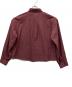 MARY QUANT (マリークヮント) ボリュームスリーブ ブラウス レッド×グレー サイズ:M：5000円
