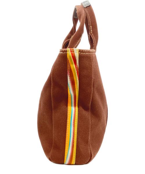 PAUL SMITH（ポールスミス）PAUL SMITH (ポールスミス) ハンドバッグ ブラウン×パープルの古着・服飾アイテム