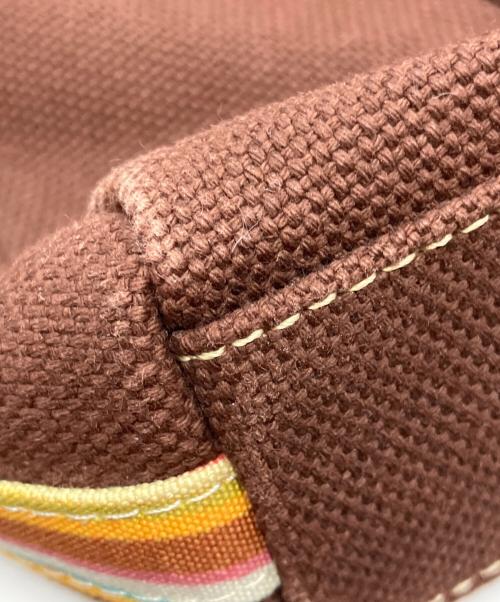 PAUL SMITH（ポールスミス）PAUL SMITH (ポールスミス) ハンドバッグ ブラウン×パープルの古着・服飾アイテム