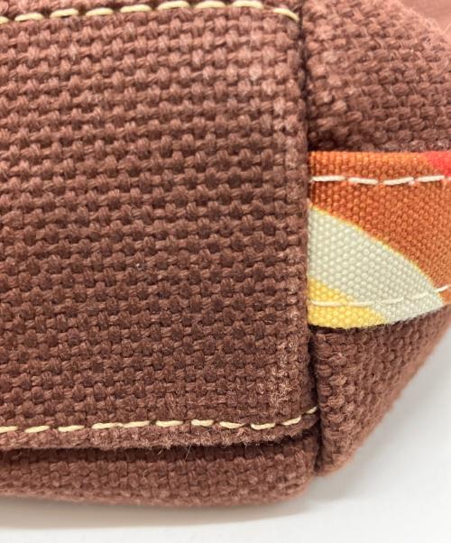 PAUL SMITH（ポールスミス）PAUL SMITH (ポールスミス) ハンドバッグ ブラウン×パープルの古着・服飾アイテム