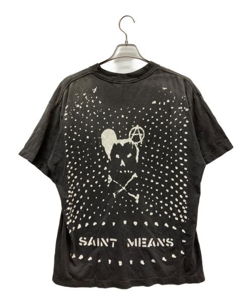 SAINT MICHAEL（セントマイケル）SAINT MICHAEL (セントマイケル) blackmeans (ブラックミーンズ) 半袖Tシャツ グレー サイズ:Lの古着・服飾アイテム