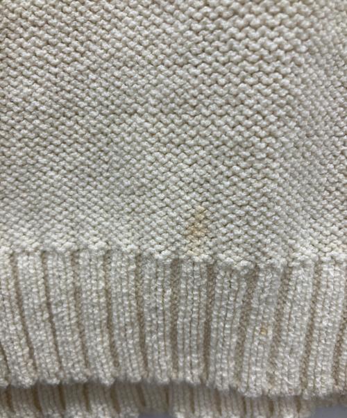 OFFWHITE（オフホワイト）OFFWHITE (オフホワイト) 薄手ニット ホワイト×ブラック サイズ:Lの古着・服飾アイテム