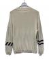 OFFWHITE (オフホワイト) 薄手ニット ホワイト×ブラック サイズ:L：12000円