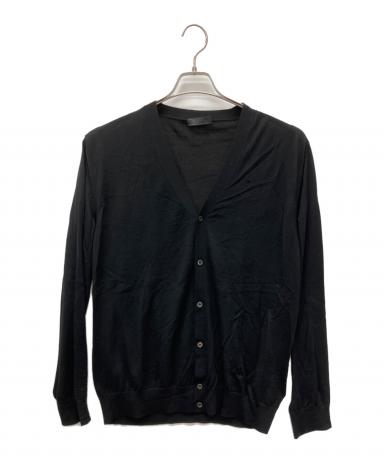 中古・古着通販】PRADA (プラダ) 薄手カーディガン ブラック サイズ:52