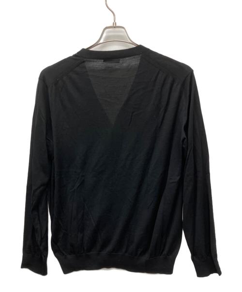 PRADA（プラダ）PRADA (プラダ) 薄手カーディガン ブラック サイズ:52の古着・服飾アイテム