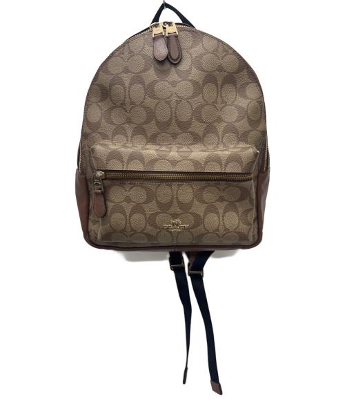 COACH（コーチ）COACH (コーチ) デイパック ベージュの古着・服飾アイテム