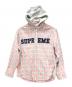 Supreme（シュプリーム）の古着「26FW Applique Hooded Flannel Shirt」｜ピンク×グレー