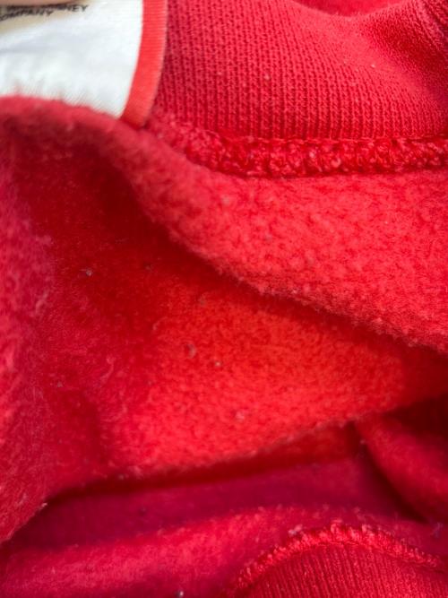 DISNEY（ディズニー）DISNEY (ディズニー) ヴィンテージクルーネックスウェット レッド サイズ:Lの古着・服飾アイテム