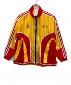 adidas×Eric Emanuel×McDonald'sアディダス）の古着「ナイロンジャケット」｜イエローレッド・ベージュ