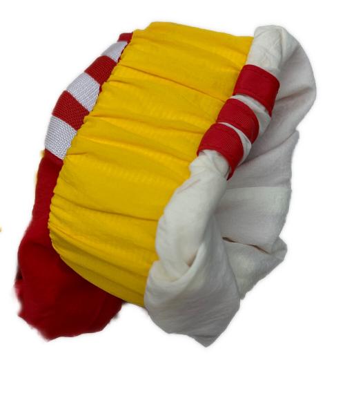adidas（アディダス）adidas (アディダス) Eric Emanuel×McDonald's ナイロンジャケット イエローレッド・ベージュ サイズ:O 未使用品の古着・服飾アイテム