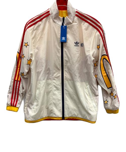 adidas（アディダス）adidas (アディダス) Eric Emanuel×McDonald's ナイロンジャケット イエローレッド・ベージュ サイズ:O 未使用品の古着・服飾アイテム