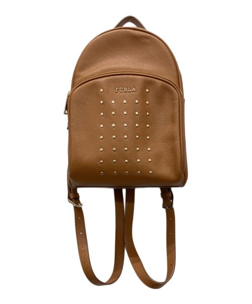 FURLA（フルラ）FURLA (フルラ) スタッズリュック ベージュの古着・服飾アイテム