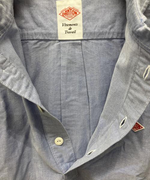 DANTON（ダントン）DANTON (ダントン) ラウンドカラーシャツ ブルー サイズ:44の古着・服飾アイテム