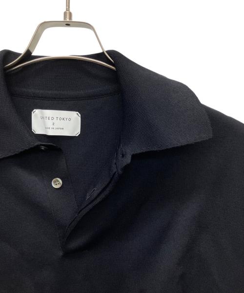 UNITED TOKYO（ユナイテッドトーキョー）UNITED TOKYO (ユナイテッドトーキョー) サーブルストレッチポロニット ブラック サイズ:SIZE2の古着・服飾アイテム