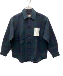 Traditional Weatherwear（トラディショナルウェザーウェア）の古着「長袖シャツ」｜ブルー×グリーン