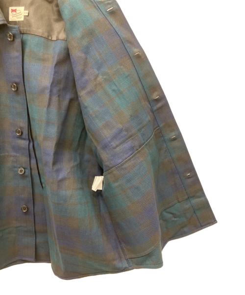 Traditional Weatherwear（トラディショナルウェザーウェア）Traditional Weatherwear (トラディショナルウェザーウェア) 長袖シャツ ブルー×グリーン サイズ:Sの古着・服飾アイテム