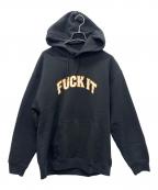 HUFハフ）の古着「プルオーバーパーカー」｜ブラック