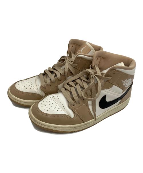 NIKE（ナイキ）NIKE (ナイキ) ハイカットスニーカー ベージュ×ホワイト サイズ:24.5の古着・服飾アイテム