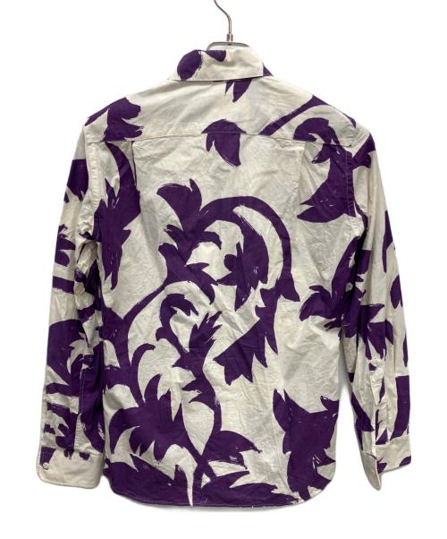 Vivienne Westwood（ヴィヴィアンウエストウッド）Vivienne Westwood (ヴィヴィアンウエストウッド) 長袖シャツ ホワイト×パープル サイズ:44の古着・服飾アイテム