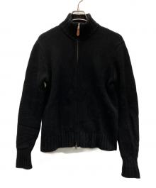 POLO RALPH LAUREN（ポロ・ラルフローレン）の古着「ニットジャケット」｜ブラック