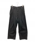 jiedaジエダ）の古着「TWO TUCK SLACKS」｜ブラック