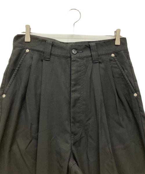 jieda（ジエダ）jieda (ジエダ) TWO TUCK SLACKS ブラック サイズ:2の古着・服飾アイテム