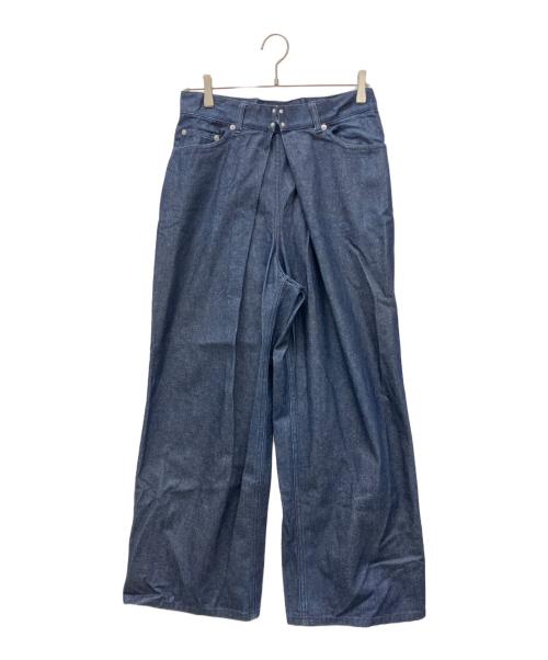 JOHN LAWRENCE SULLIVAN（ジョン ローレンス サリバン）JOHN LAWRENCE SULLIVAN (ジョン ローレンス サリバン) RIGID DENIM WIDE PANTS インディゴ サイズ:44の古着・服飾アイテム