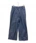 JOHN LAWRENCE SULLIVAN（ジョン ローレンス サリバン）の古着「RIGID DENIM WIDE PANTS」｜インディゴ