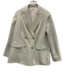 NATURAL BEAUTY BASIC（ナチュラルビューティーベーシック）の古着「ダブルブレストボクシージャケット」｜ベージュ