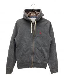 POLO RALPH LAUREN（ポロ・ラルフローレン）の古着「ジップパーカー」｜グレー