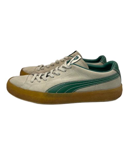 PUMA（プーマ）PUMA (プーマ) ami (アミ) ローカットスニーカー ベージュ×グリーン サイズ:28の古着・服飾アイテム