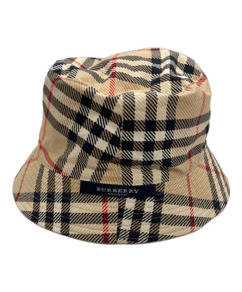 BURBERRY LONDON（バーバリーロンドン）BURBERRY LONDON (バーバリーロンドン) リバーシブルハット ベージュの古着・服飾アイテム