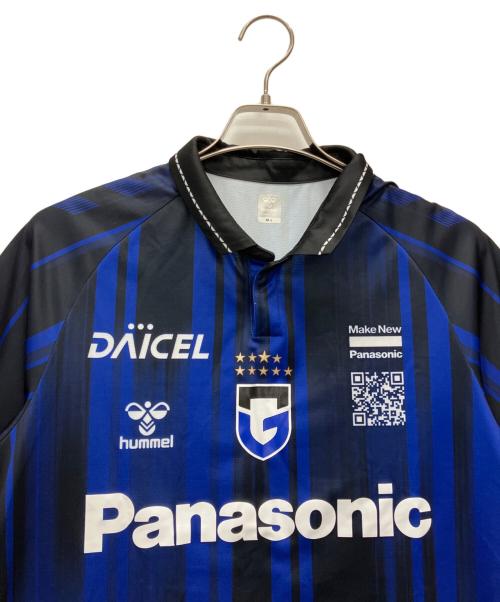 hummel（ヒュンメル）hummel (ヒュンメル) ゲームシャツ ネイビー×ブラック サイズ:MーLの古着・服飾アイテム