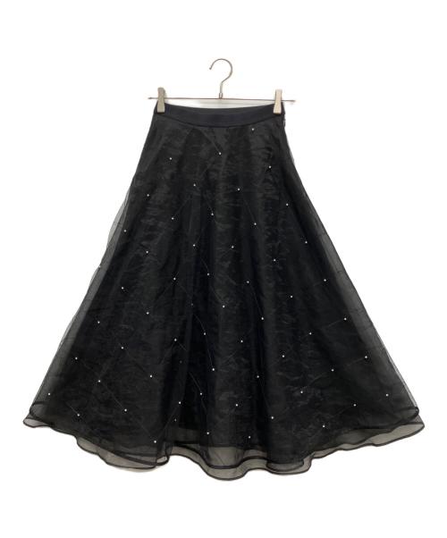 CELFORD（セルフォード）CELFORD (セルフォード) バリエチュールフレアスカート ブラック サイズ:SIZE 36の古着・服飾アイテム